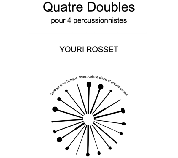 Quatre Doubles pour 4 percussionnistes